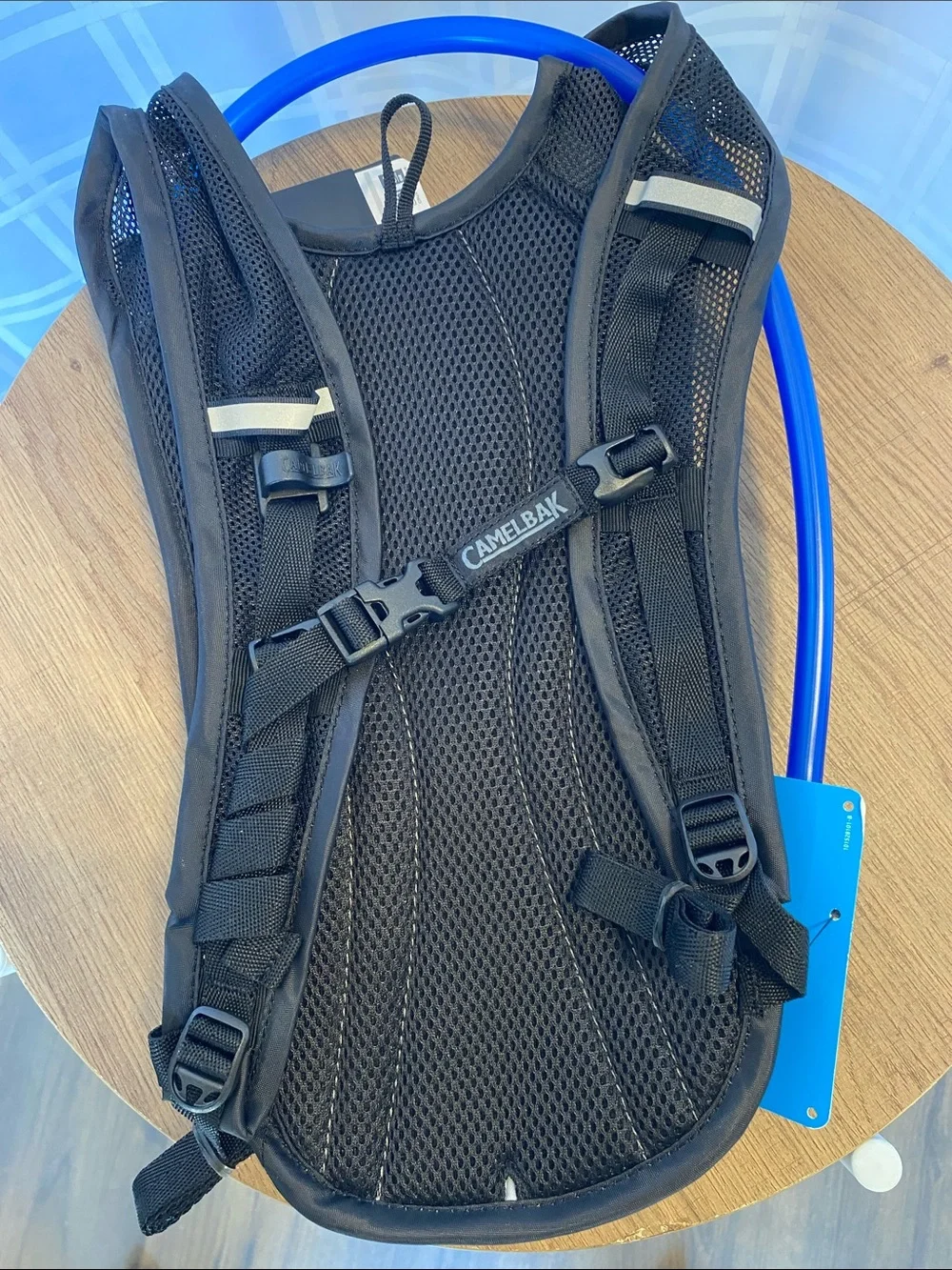 CamelBak Hydrobak Black Hydration Backpack with Blue Tube Big Bite Valve NWT